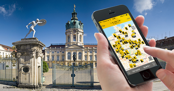 Per App. durch Deutschland und zu den schönsten Spots am Tag des offenen Denkmals - wie hier in Berlin Charlottenburg