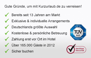 Teaser Gute Gr�nde um mit Kurzurlaub.de zu buchen