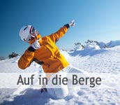 Skifahrer im Schnee