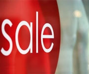 Angebotsschild rot / Schrift weiss SALE