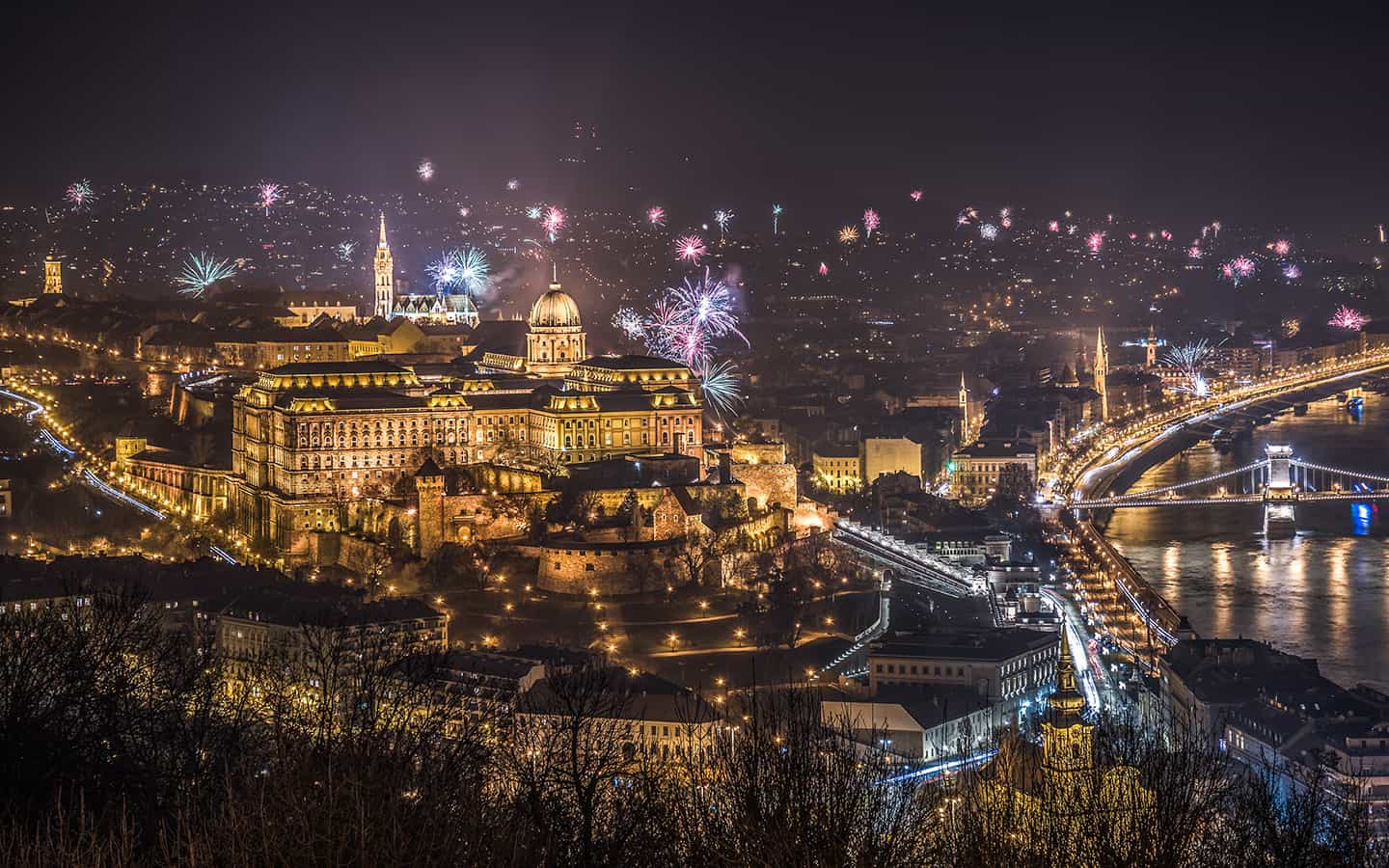 Neujahrsfest in Budapest, Ungarn