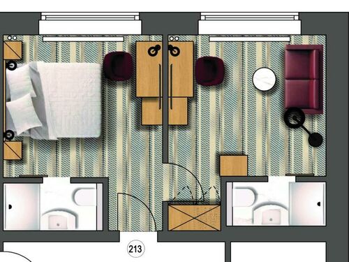 zimmerbild 2-raum appartement